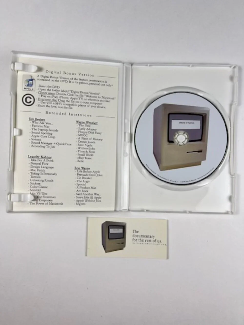 Welcome to Macintosh DVD 2008 Apple Mac Documentary Guy Kawasaki Andy Hertzfeld